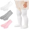 HZHSGLY Confezione da 3 collant per bambini, in maglia, spessi, caldi, morbidi, comodi, invernali, per neonati da 0 a 24 mesi