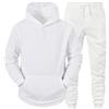 Générique Set da uomo 2 pezzi in cotone tuta da jogging top e pantaloni running training moderno caldo con zip outlet relax mezza stagione comfort ottimale vestibilità ampia A53