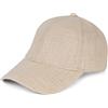 styleBREAKER Cappellino Baseball Unisex Estivo in Lino | Circonferenza 54-59 cm, regolabile. Visiera curva 7 cm. Traspirante, fibra naturale, fascia tergisudore in cotone.