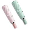 BAODINI Piccolo ombrello da viaggio con protezione UV, compatto per pioggia e sole, UPF 50+, antivento, portatile, 106,7 cm, per donne e uomini