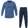 Navigare Pigiama Uomo Cotone Jersey 3 Colori Serafino Art.140606 (Jeans Melange - 50 / L)