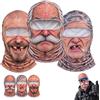 Generic Passamontagna Volto da Vecchietto Divertente, Stampa 3D | Maschera viso Old Man Winter passamontagna realistico con protezione per collo, stampa grafica per sci attività all'aperto