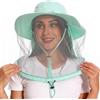 Bassdash Cappello da Sole antizanzare UPF 50+ con Rete Nascosta per la Testa e Aletta per Il Collo per Uomini Donne Pesca all'aperto Escursionismo Campeggio