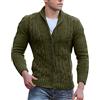 Duohropke Cardigan da uomo, colore nero, classico, maglione invernale, slim fit, maglione da uomo, maglione vintage, autunno, inverno, dolcevita invernale, giacca invernale da uomo