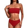 TianWlio Costume da bagno 2 pezzi sexy bikini con allacciatura fascia triangolo e halter bretelle regolabili pancia piatta classico beachwear set per la spiaggia