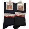 Henry Cotton's Henry Cottons Calze Lunghe Filo di Scozia, 3 Paia, Taglia Unica 39-46, Nero