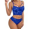 Aranmei Lingerie sexy per le donne set reggiseno in pizzo e mutandine set 2 pezzi lingerie babydoll biancheria intima regolabile biancheria da notte