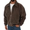 Oanviso Giacca da Uomo in Velluto a Coste Sportiva Giubbotto | Bomber Jacket,Maniche Lunghe,Giubbotto Baseball,Hip Hop,Moda,Streetwear,Retro,Primavera,Autunno,Trucker Giacca,Taglia Grande
