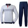 Navigare Pigiama Uomo Cotone Jersey Manica Lunga Colore Grigio 2141450 (XXL)