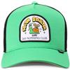Djinns HFT Trucker Cap DNC Slowstarter Green/Black Mesh Snapback Cappellino | Do Nothing Club - Berretto con toppa a lumaca, alta vestibilità