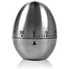 YIQI Timer da cucina meccanico in acciaio inossidabile a forma di uovo fino a 60 minuti per bollire uova e altro - Allarme di breve durata per bambini e altro ancora