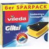 Vileda Glitter Plus - Pulitore con effetto anti-batteri, assorbente, confezione da 6
