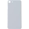 Smartex® Vetro copribatteria per scocca posteriore Big Hole compatibile con iPhone 8 | SENZA LOGO (Argento)