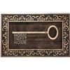 BAKAJI Tappeto Zerbino Fibra di Cocco e Gomma Figura Chiave HOME SWEET HOME 75x45cm