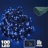 BAKAJI Catena Luminosa 100 Luci LED Lucciole BLU Prolungabile Uso Interno 5 metri