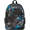Seven Freethink Zaino Scuola Media Ragazzo, Scuola Elementare 34L, Doppio Scomparto, Tasca PC e Borraccia, Ricarica USB, Nero Verde