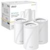 TP-Link WiFi 7 Deco BE65 Sistema Mesh BE9214Mbps, Tri-Band, MLO, 6GHz, 3pz | 4 Porte 2.5Gbps e USB 3.0 per Unità, HomeShield, Canali 320 MHz, Compatibile con Alexa, Roaming AI, Ideale per Case Grandi