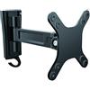 StarTech Braccio Girevole da Parete Snodo Singolo Monitor VESA 13-34 Nero | Compatibile con Monitor da 13 a 34 Pollici, Rotazione Laterale Regolabile, Salvaspazio