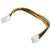 PremiumCord Premium Cord - Cavo di prolunga per PC, 8 Pin, Presa 0,28 m