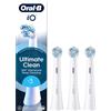 PROCTER & GAMBLE SRL Oral B testine di ricambio iO Ultimate Clean - 3 testine bianche