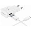 Samsung EP-TA20EWEUGWW EU Caricabatterie da viaggio USB 2A per Galaxy S6 e Note 4, bianco, sfuso