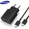 Samsung Originale Samsung EP-TA800 USB-C Super Fast Charger Adattatore di alimentazione Caricabatteria veloce + cavo di ricarica Cavo dati Caricabatteria di alimentazione Adattatore di ricarica Galaxy S9 S10 S20 / S20 Plus / S20 Ultra / Note 10 Plus / …