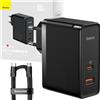 Baseus Caricabatterie da rete Baseus Gan5 Pro, Usb-C + Usb, 100W + cavo (nero)