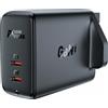 Acefast Caricabatterie Acefast GaN (spina UK) 2x USB Tipo C 50W, Power Delivery, PPS, Q3.0, AFC, FCP Nero (A32 UK)