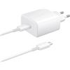 Samsung Caricabatterie Samsung Ep-Ta845Ewe 45W con cavo Usb-C Samsung Ep-Dw767Jwe 45W 1.8M (Oob Bulk - Confezione di ricambio) - Bianco