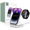 Tech-Protect Qi15W-A20 Caricabatterie wireless 3In1 bianco