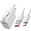 XIAOMI Caricabatteria rapido originale Xiaomi 33W Cavo di ricarica Adattatore Alimentatore USB-C Alimentatore + cavo di ricarica