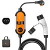 OEM Caricabatterie portatile per veicoli elettrici, potenza 3,5KW, grado di impermeabilità IP65, Tipo2 16A 35KW