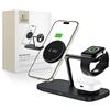 Tech-Protect Qi15W-A45 3In1 Caricabatterie magnetico Magsafe Wireless Nero