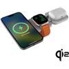 Cubenest Qi2 Caricabatterie wireless pieghevole magnetico 3 in 1 EQ310 - Bianco