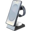 FIXED Caricabatterie a induzione con Qi 2.2 da 25 W per MagSafe, 30,5 W, MagPowerstation Alu 3 fissa, cavo USB-C incluso, argento