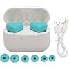 Markenlos Cuffie wireless con cancellazione del rumore - Heartbuds BT 5.3, auricolari stereo con custodia di ricarica, design kawaii a forma di cuore elegante, prodotto in Giappone (verde acqua)