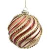 BIZZOTTO SFERA VETRO CREAMS CHAMPAGNE-ROSSO D80