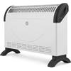 Termoconvettore Elettrico 1500W Termosifone Elettrico Basso Consumo Stufa Elettrica da Pavimento 2 Potenze 750/1500W , Termostato Regolabile, Silenzioso, con Maniglie, fino a 30 m², Bianco