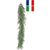 BIZZOTTO Festone Natalizio Tirolo 120 cm con Struttura in Metallo