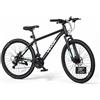 VEVOR Bici da Montagna per Adulti 21 Velocità Doppio Freno a Disco 120 kg Mountain Bike, Carico max 120 kg, Sospensione Anteriore, Sella Regolabile, Telaio in Lega di Alluminio, Lunghezza 172 cm
