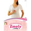 Emely ART. 1052 - Maglia mezza manica in caldo cotone con pizzo