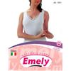 Emely ART. 1051 - Canotta con spallina larga in caldo cotone con pizzo