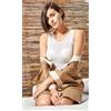 Sublyme ART. 1420 - Canotta spalla larga con pizzo cashmere ultra light