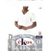 èKos ART. 1043 - Maglia mezza manica in caldo cotone collo a V