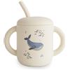 Mushie Silicone Training Cup Whales 1 pz