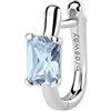 Brosway Orecchino Singolo Donna a Lobo in Argento | Orecchini a Lobo con Cloud Light Blue | Collezione FANCY - FCL08