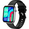 Celly TRAINERWATCHBK, Smartwatch Fitness con Display 1,69 Full Touch, Cardiofrequenzimetro da Polso, Compatibile con iOS e Android, Orologio Smartwatch per Donna, Uomo, Resistente all'Acqua IP67