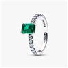 Pandora Anello Pandora Taglio Baguette Verde 194506C01
