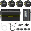 SVBONY SVMic 5 Microphone Lavalier Wireless (4TX 1RX Custodia Ricarica)