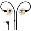 Xvive T9 IN-EAR Auricolare cablato Pro x cantanti senza microfono, Trasparente